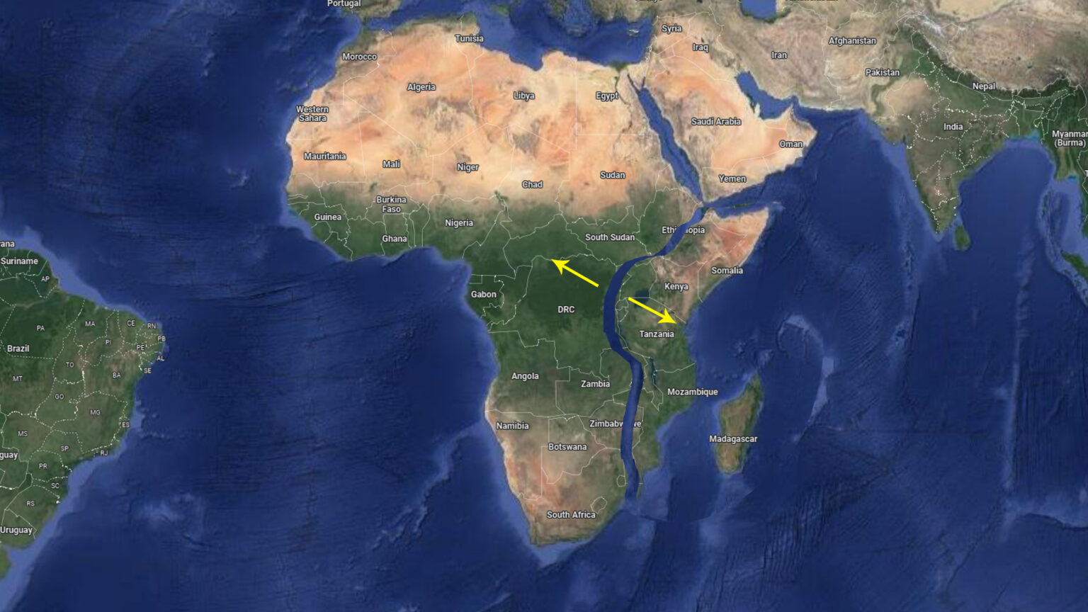 Is Africa splitting into two continents Geology, Geography UPSC, IAS, CDS, NDA, SSCCGL
